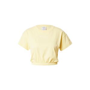 Champion Authentic Athletic Apparel Funkční tričko pastelově žlutá / bílá