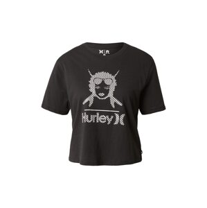 Hurley Funkční tričko černá / bílá