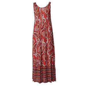 Indiska Letní šaty 'Kyndi '  oranžová / červená / světle červená / černá / bílá