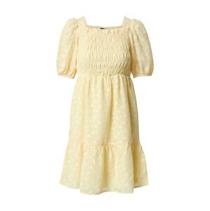 LMTD Šaty světle žlutá / bílá