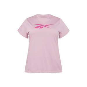 Reebok Sport Funkční tričko pastelová fialová / tmavě růžová