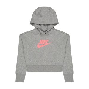 Nike Sportswear Mikina šedá / lososová