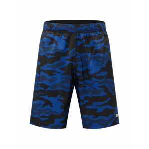 Reebok Sport Sportovní kalhoty 'Workout Ready'  modrá / námořnická modř / černá / bílá