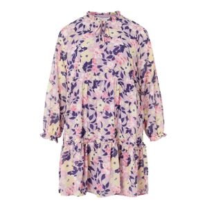EVOKED Košilové šaty 'Viura' béžová / švestková / světle fialová / růžová