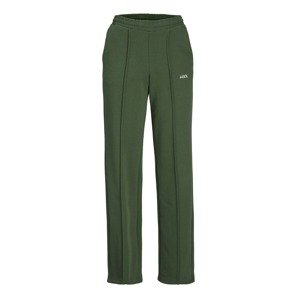 JJXX Kalhoty s puky 'Camilla'  zelená / bílá