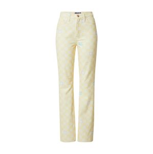 NEON & NYLON Kalhoty 'CRAY' tyrkysová / světle žlutá / pastelová fialová / offwhite