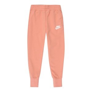Nike Sportswear Kalhoty korálová / bílá