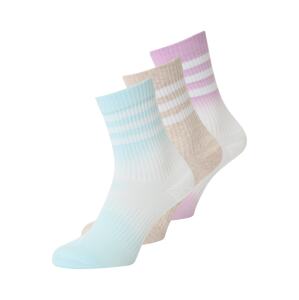 ADIDAS PERFORMANCE Sportovní ponožky  béžová / azurová / fialová / bílá