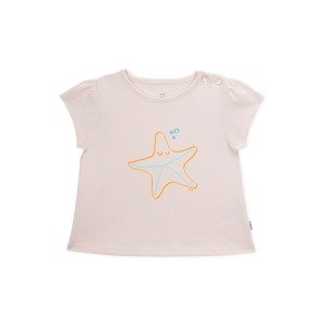 KNOT Tričko 'Starfish' béžová / aqua modrá / oranžová