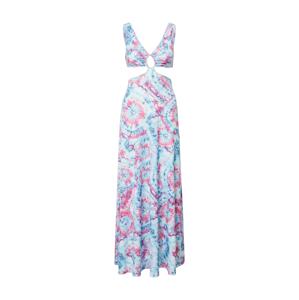 VIERVIER Letní šaty 'Jana'  modrá / světlemodrá / pink