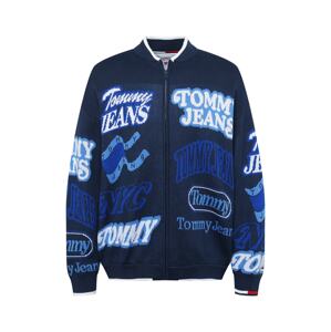 Tommy Jeans Kardigan  marine modrá / námořnická modř / světlemodrá / přírodní bílá