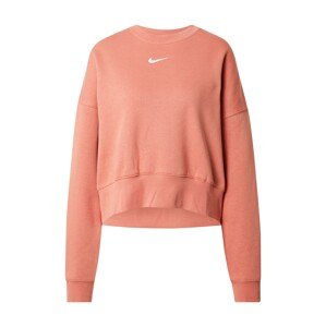 Nike Sportswear Mikina pastelově červená / bílá