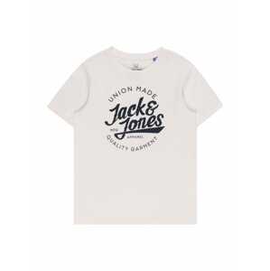 Jack & Jones Junior Tričko 'SIMON' noční modrá / bílá