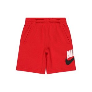 Nike Sportswear Kalhoty 'CLUB'  červená / černá / bílá