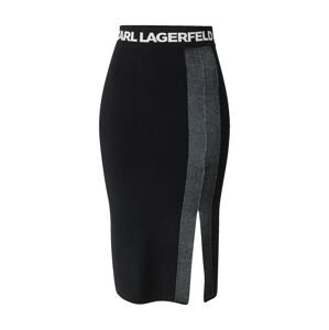 Karl Lagerfeld Sukně  černá / bílá