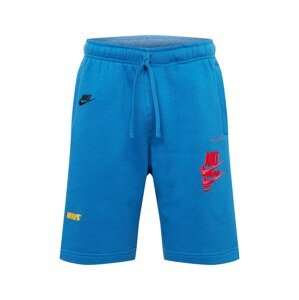Nike Sportswear Kalhoty  královská modrá / žlutá / červená / černá