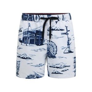 Tommy Hilfiger Underwear Plavecké šortky  námořnická modř / bílá