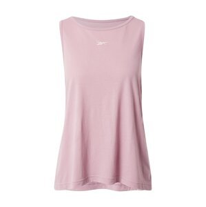 Reebok Sport Funkční tričko  pastelová fialová / bílá