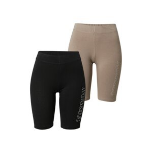 Hummel Sportovní kalhoty 'MAJA' hnědá / černá / bílá