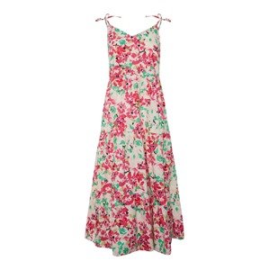 Pieces Petite Letní šaty 'SHADOW'  nefritová / pink / pastelově růžová / bílá