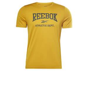 Reebok Sport Funkční tričko žlutá / černá