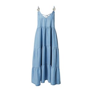 PATRIZIA PEPE Letní šaty modrá džínovina