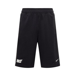 Nike Sportswear Kalhoty 'Repeat' černá / bílá