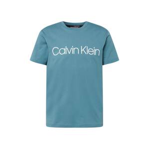 Calvin Klein Tričko  kouřově modrá / bílá