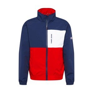 Tommy Jeans Přechodná bunda  námořnická modř / červená / bílá