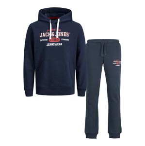 JACK & JONES Joggingová souprava 'STAMP'  námořnická modř / červená / bílá