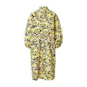 Essentiel Antwerp Košilové šaty 'BADGER'  tělová / žlutá / černá