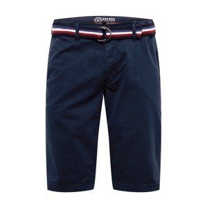 BLEND Chino kalhoty  námořnická modř / ohnivá červená / bílá
