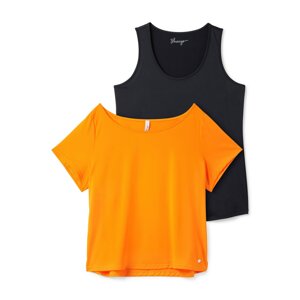 SHEEGO Funkční tričko oranžová / černá