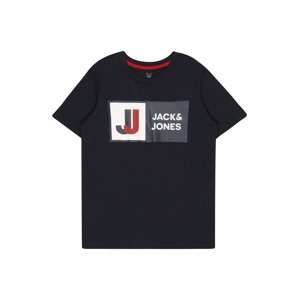 Jack & Jones Junior Tričko 'Logan' námořnická modř / červená / bílá