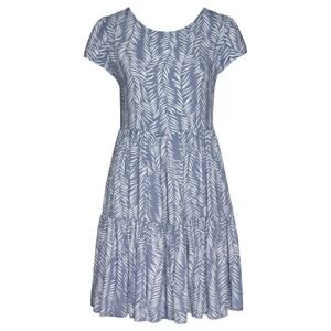 VIVANCE Letní šaty 'Lorbeer' chladná modrá / bílá