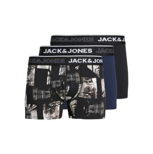 JACK & JONES Boxerky 'JAY'  námořnická modř / režná / černá / bílá
