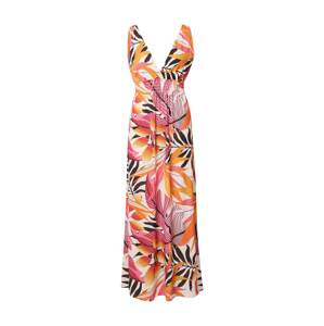 SISTERS POINT Letní šaty 'GLIPPI'  krémová / mandarinkoná / světle růžová / černá