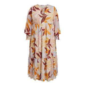 EVOKED Košilové šaty 'Falia'  béžová / bobule / pastelová fialová / oranžová