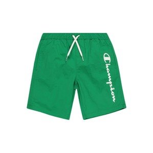 Champion Authentic Athletic Apparel Plavecké šortky  trávově zelená / bílá