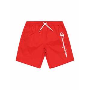 Champion Authentic Athletic Apparel Plavecké šortky  červená / bílá