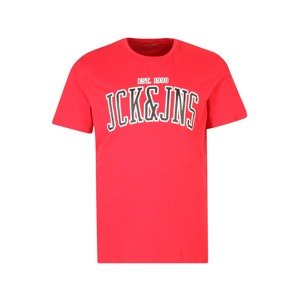 Jack & Jones Plus Tričko 'CEMB'  jasně červená / černá / bílá