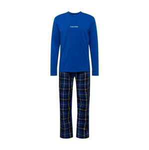 Calvin Klein Underwear Pyžamo dlouhé modrá / černá / bílá