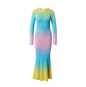 Olivia Rubin Úpletové šaty 'ROWEN'  královská modrá / žlutá / pink