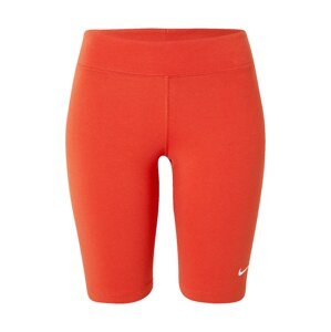 Nike Sportswear Legíny  oranžově červená / bílá