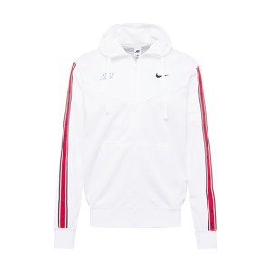 Nike Sportswear Mikina 'Repeat' červená / černá / bílá