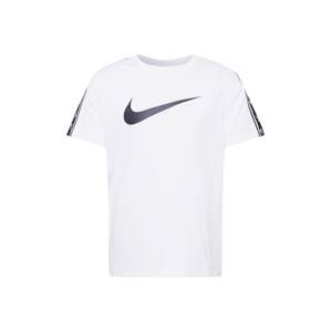 Nike Sportswear Tričko marine modrá / bílá