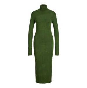 JJXX Úpletové šaty 'CAT' tmavě zelená