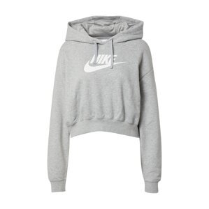 Nike Sportswear Mikina  tmavě šedá / bílá