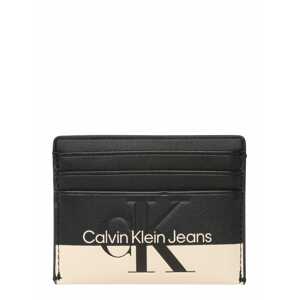 Calvin Klein Jeans Pouzdro  černá / barva bílé vlny