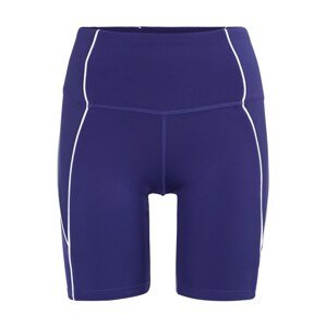 Reebok Sport Sportovní kalhoty tmavě fialová / bílá
